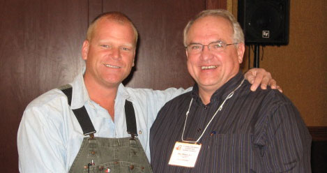 Mike Holmes with paul Wilson of Home Inspectos