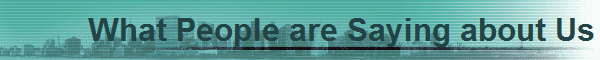 What People are Saying about Us